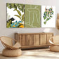 3pcs Abstract Classic Modern Botanical Black Cat Wall Art Set Canvas Framed 40x60cm - High Quality Print 100% Australian Made Wall Canvas Ready to Hang