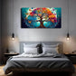Colorful Nature-Inspired Tree Wall Art Canvas Office Home Room Framed 120x60cm