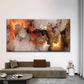 Abstract of Volcanic Lava Wall Art Canvas Office Home Room Framed 120x60cm