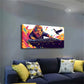 Abstract Gorgeous Lion Disc Wall Art Canvas Office Home Room Framed 120x60cm