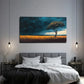 Realistic Golden Grass Sea Wall Art Canvas Office Home Room Framed 120x60cm