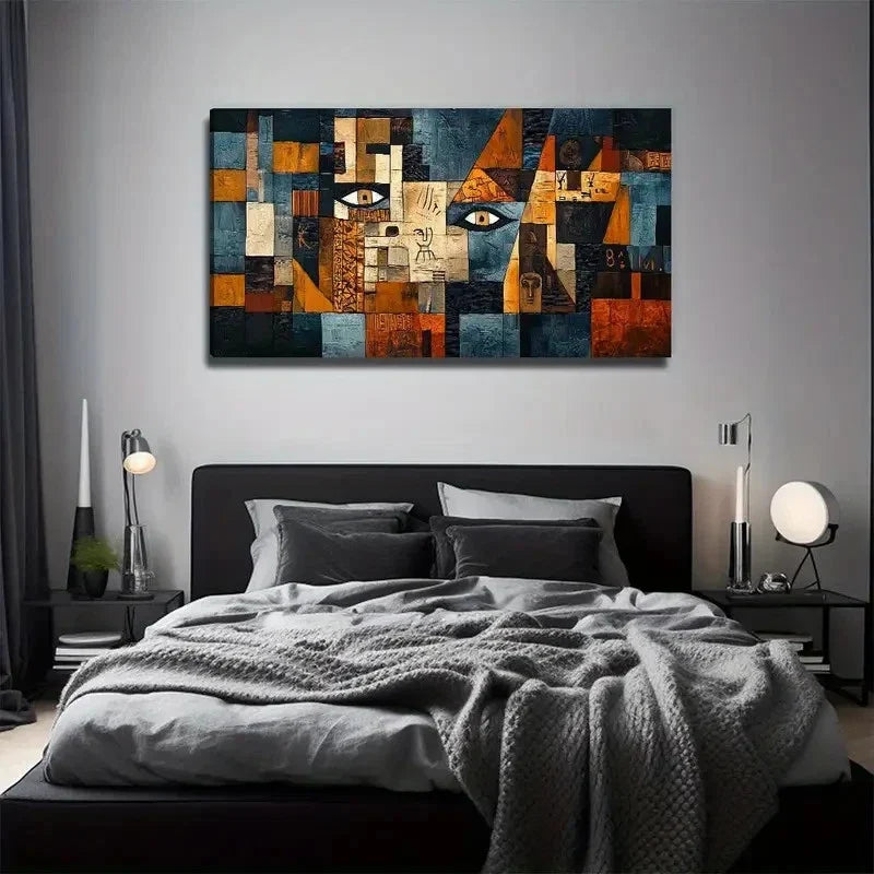 Abstract Eye Suitable Wall Art Canvas Office Home Room Framed 120x60cm