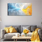 Two Colors Interwoven Flowers Wall Art Canvas Office Home Room Framed 120x60cm