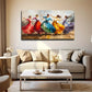 Graceful Dance Poses Wall Art Canvas Office Home Room Framed 80x45cm