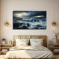 Storm Sea Of Terror Wall Art Canvas Office Home Room Framed 80x45cm