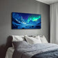 Vibrant Northern Lights & Snow Wall Art Canvas Office Home Room Framed 120x60cm