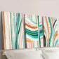 3pcs Colorful Striped Classic & Art Deco Wall Art Set Canvas Framed 40x60cm - High Quality Print 100% Australian Made Wall Canvas Ready to Hang