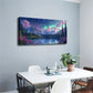 Starry Sky Reflection Snow Wall Art Canvas Office Home Room Framed 120x60cm