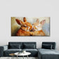 Two Lovely Rabbits Wall Art Canvas Office Home Room Framed 80x45cm