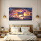 Vibrant Bohemian Modern Horse Wall Art Canvas Office Home Room Framed 120x60cm