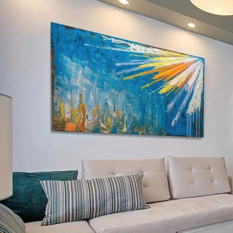 Graffiti Creative Decoration Wall Art Canvas Office Home Room Framed 80x45cm