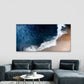 Blue Ocean Waves Wall Art Canvas Office Home Room Framed 80x45cm