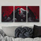 3pcs Castlevania Game Theme Cloth Luxurious Metal Print Ready to Hang Art