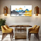 Golden Tree And Grass Boat Wall Art Canvas Office Home Room Framed 120x60cm