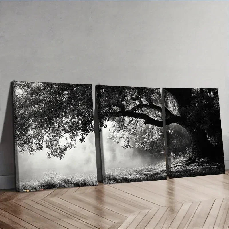 3pcs Dark Chic Angel Oaks Darkness Design Wall Art Set Canvas Framed 40x60cm - High Quality Print 100% Australian Made Wall Canvas Ready to Hang