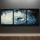 3pcs Raindrops on Water Dark Alone Perfect Wall Art Set Canvas Framed 40x60cm - High Quality Print 100% Australian Made Wall Canvas Ready to Hang