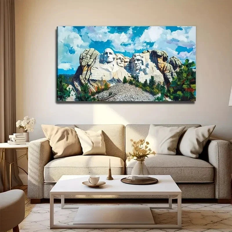 Stone Sculpture Suitable Wall Art Canvas Office Home Room Framed 80x45cm