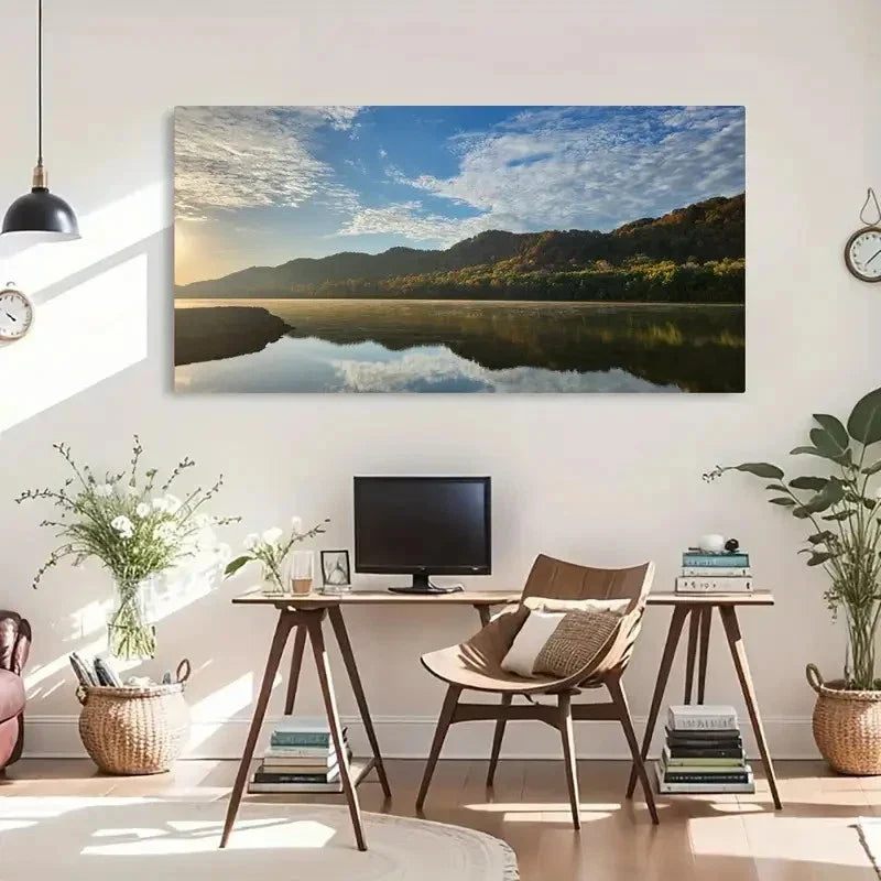 Modern Nature Scenery Decor Wall Art Canvas Office Home Room Framed 120x60cm