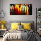 Vibrant Nighttime Reflections Wall Art Canvas Office Home Room Framed 120x60cm