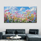 Vibrant Wildflowers Painting Wall Art Canvas Office Home Room Framed 120x60cm