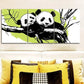 3pcs Cute panda family Metal Print Ready to Hang Art