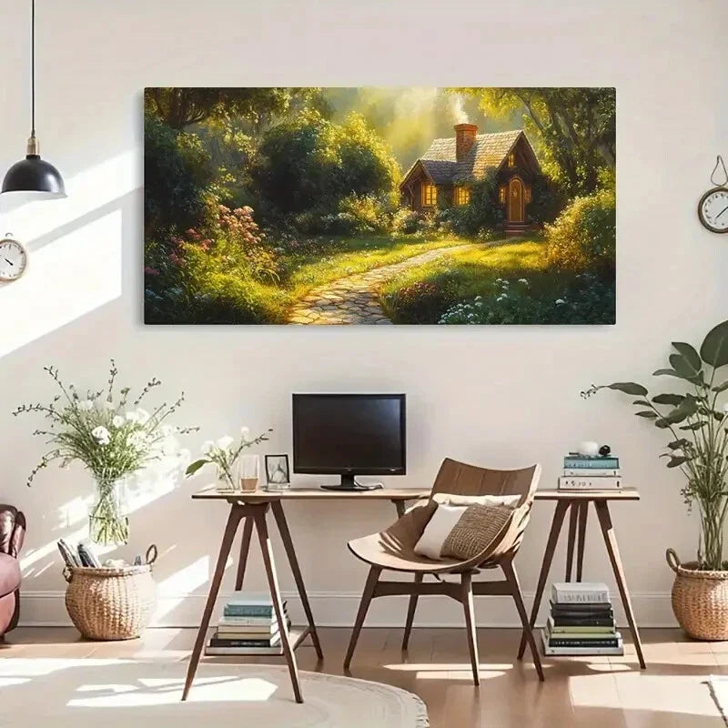 Nature Room Aesthetic Peaceful Wall Art Canvas Office Home Room Framed 120x60cm