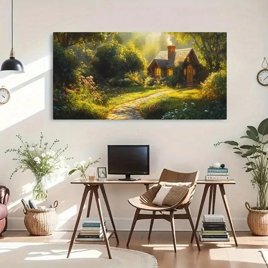 Nature Room Aesthetic Peaceful Wall Art Canvas Office Home Room Framed 120x60cm