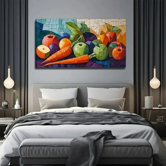 A Group Of Fruits Suitable Wall Art Canvas Office Home Room Framed 120x60cm