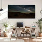 Mesa Arch Night Sky Retro Wall Art Canvas Office Home Room Framed 80x45cm