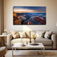 Starry Night Sky Wall Art Canvas Office Home Room Framed 80x45cm