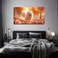Lollipop And Dog Suitable Wall Art Canvas Office Home Room Framed 80x45cm