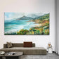 White Sand Seascape Wall Art Canvas Office Home Room Framed 120x60cm