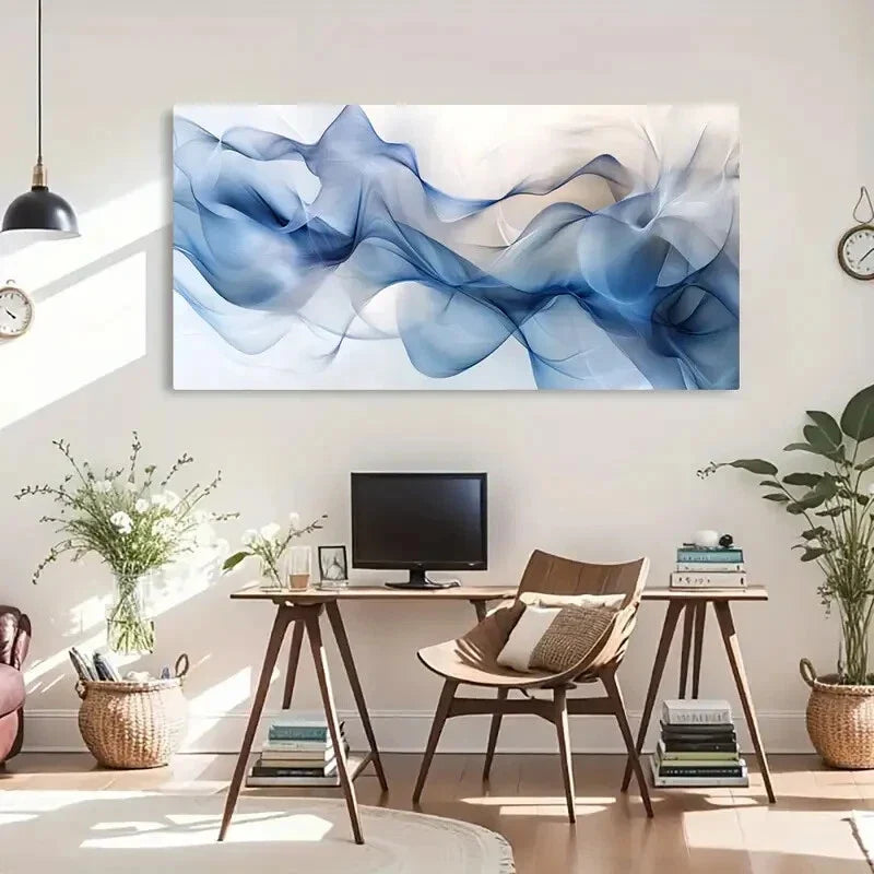 Classic Contemporary Retro Wall Art Canvas Office Home Room Framed 120x60cm