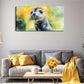 Gray & White Dark Spots Wall Art Canvas Office Home Room Framed 120x60cm