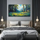 Mountain Scenery Decoration Wall Art Canvas Office Home Room Framed 80x45cm