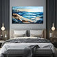 Abstract Ocean And Beach Wall Art Canvas Office Home Room Framed 120x60cm