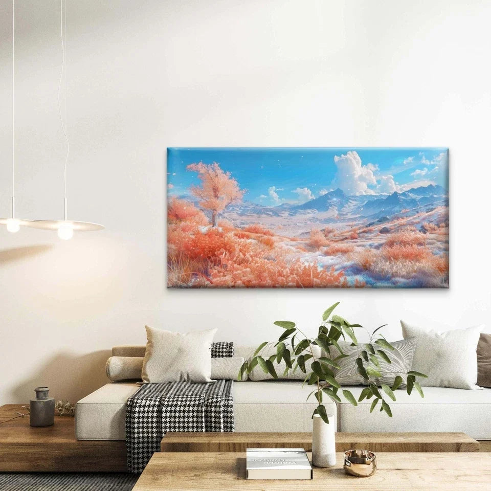 Nature Landscape Soft Color Ton Wall Art Canvas Office Home Room Framed 120x60cm