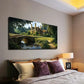 English Countryside Manor Stone Wall Art Canvas Office Home Room Framed 120x60cm