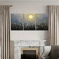 3pcs Romantic Night Sky Dreamy Landscape Metal Print Ready to Hang Art