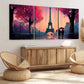 3pcs Eiffel Tower Paris Love Modern Tree Rose Wall Art Set Canvas Framed 40x60cm - High Quality Print 100% Australian Made Wall Canvas Ready to Hang