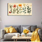 Vibrant Colorful Flowers Plants Wall Art Canvas Office Home Room Framed 120x60cm