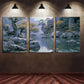 3pcs Chinese Landscape Forest Nature Metal Print Ready to Hang Art