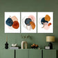 3pcs Watercolor Abstract Modern Absorbent Metal Print Ready to Hang Art
