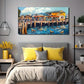 Seaside House Suitable Unique Wall Art Canvas Office Home Room Framed 120x60cm