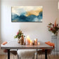 Blue & Golden Hazy Layered Wall Art Canvas Office Home Room Framed 120x60cm