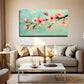 Pink Cherry Blossoms Soft Blue Wall Art Canvas Office Home Room Framed 120x60cm