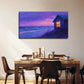 Modern Beach Cottage Perfect Wall Art Canvas Office Home Room Framed 80x45cm
