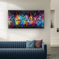 Colorful Notes and Symbols Wall Art Canvas Office Home Room Framed 120x60cm