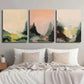 3pcs Abstract Retro Forest Landscape Wall Art Set Canvas Framed 40x60cm - High Quality Print 100% Australian Made Wall Canvas Ready to Hang