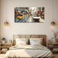 Dynamic City Street Scene Wall Art Canvas Office Home Room Framed 120x60cm